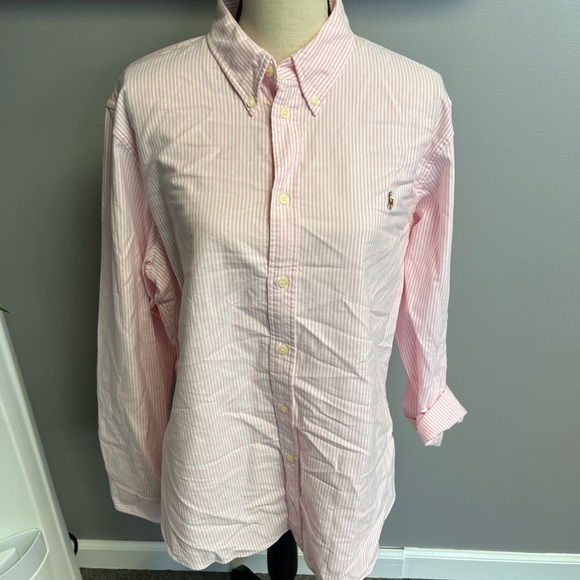 Ralph Lauren pink and white polo - Picture 1 of 6